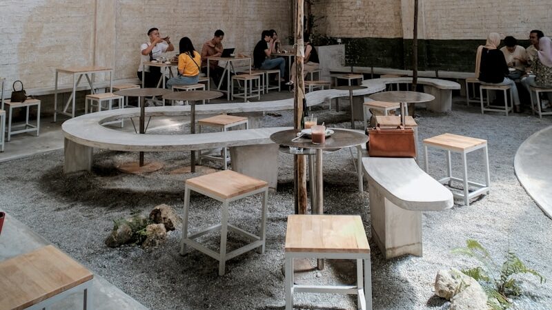 microcement för serveringsmiljö